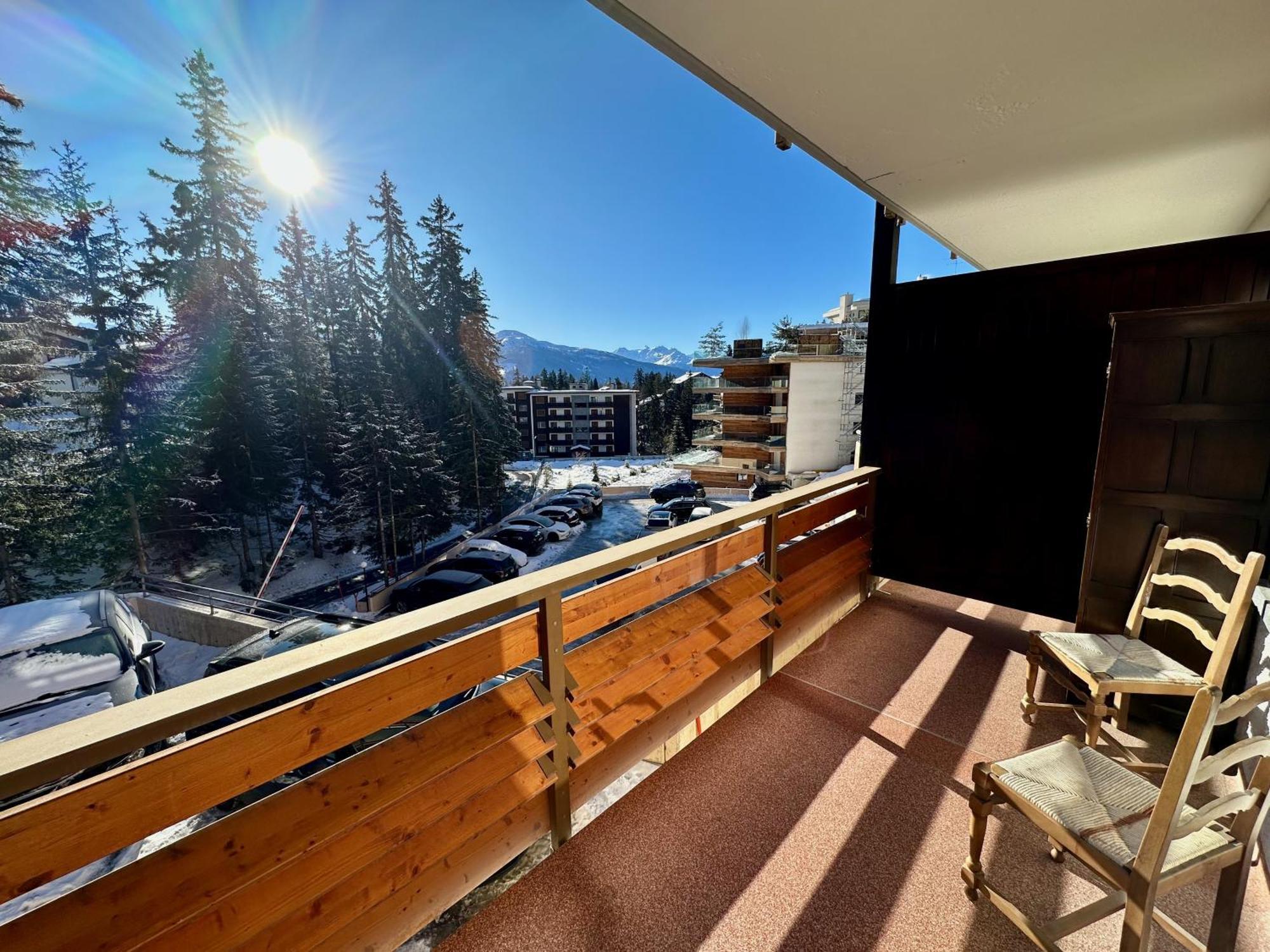 Studio Serenity, 4 Min Walk To Center! Crans-Montana Exterior foto